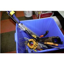 BIN OF CARPENTERS TOOLS