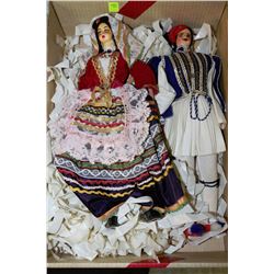 BOX OF ESTATE COLLECTIBLE DOLLS