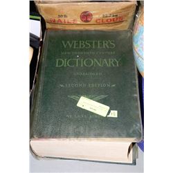 1958 LARGE WEBSTER'S ENGLISH DICTIONARY