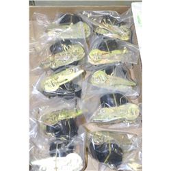 TRAY OF NEW WRAP AROUND RATCHET STRAPS