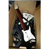 Image 1 : BOX WITH 2 XBOX GUITAR CONTROLLERS & XBOX DRUM