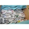 Image 1 : BOX OF ESTATE CRYSTAL GLASSES