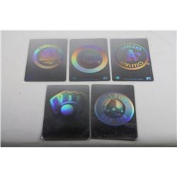 BUNDLE OF 5 UPPER DECK BASEBALL HOLOGRAMS