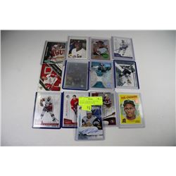 LOT OF 13 HOCKEY CARDS INCL SIGNED THOMAS VANEK,