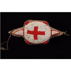 Beaded Red Cross Turtle Effigy