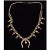 Image 1 : Silver Double Row Squash Blossom Necklace