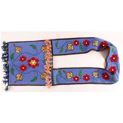 Crow Fully Beaded Bandolier Bag