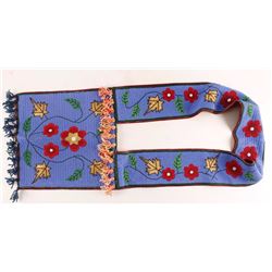 Crow Fully Beaded Bandolier Bag