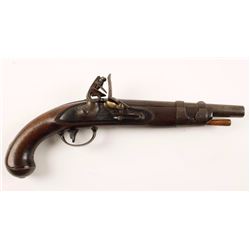 S. North U.S. Model 1816 Flintlock Pistol