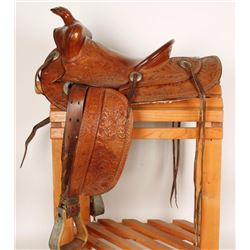 Nice Powder River Saddlery Made Western Saddle