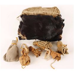 Medicine Man Bear Skin Bag