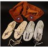 Image 1 : 3 Pairs Indian Made Moccasins