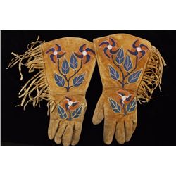 Pair Beaded Gauntlets