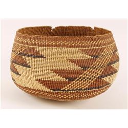 Old West Era NW Native American Woven Basket