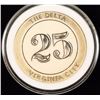 Old West "The Delta Virginia" $25 Ivory Poker Chip