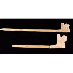2 Soapstone Pipes