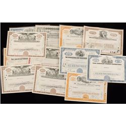 Large Lot of Vintage Obsolete Stock Certificates