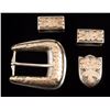Mexican Silver Buckle & Keeper