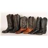 Lot of 3 Pairs of Mens Cowboy Boots