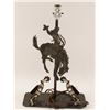 Old West Style Cowboy on Bucking Bronco Lamp