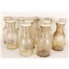 Image 1 : Lot of 11 Glass Milk Bottles