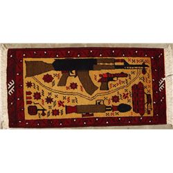 Lot of 2 Afghan War Rugs