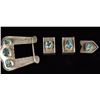 Image 1 : Navajo Sterling Silver Belt and Keeper Set
