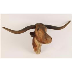 Hand Carved Longhorn