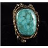 Image 1 : Large Man's Turquoise Ring