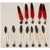 Image 1 : Collection of 12 Feather Tie Tacks