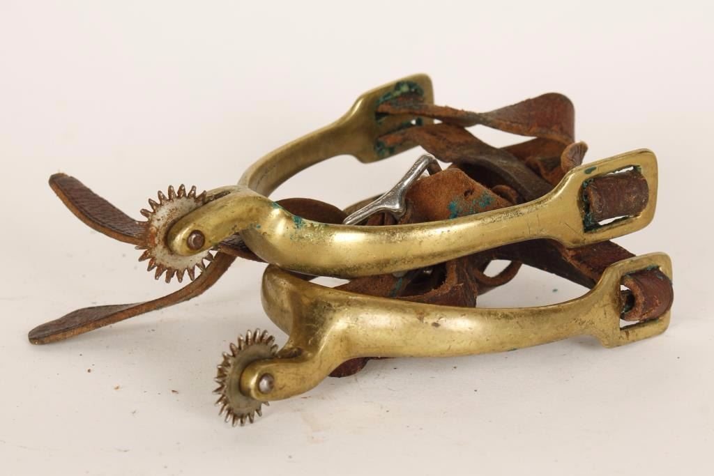 Pair of Brass English Riding Spurs