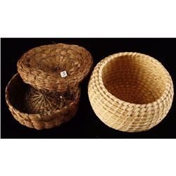 Lot of 2 Indian Baskets