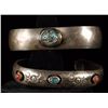 Image 1 : Collection of 2 Navajo Sterling Cuffs