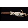 Image 3 : Beaded Knife Scabbard with Trade Knife