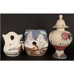 Lot of 3 Ceramic Southwest Pottery