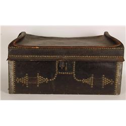 Antique Stagecoach Leather Trunk