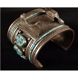 Large Navajo Watchband Cuff