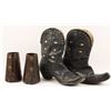Image 1 : Pair of Cowboy Cuffs And Cowboy Boots