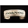 Image 1 : Sterling Turquoise & Coral Chip Inlay Cuff