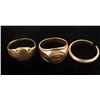 Image 1 : Collection of 3 Gold rings