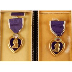 2 Purple Heart Medals