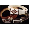 Image 1 : Lot of 3 Fully Beaded Native American Belts