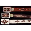 Image 2 : Lot of 3 Fully Beaded Native American Belts