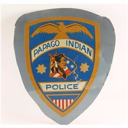 Papago Indian Police Sign