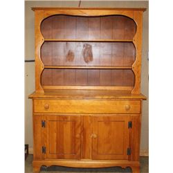 Two Piece Maple Hutch