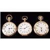 Image 1 : Collection of 3 Howard Pocket Watches