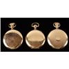 Image 3 : Collection of 3 Howard Pocket Watches