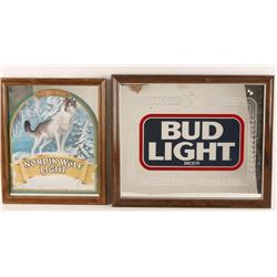 Two Beer Advertising Mirrors