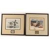 Image 1 : Lot of 2 Fine Art Waterfowl Prints with Stamps