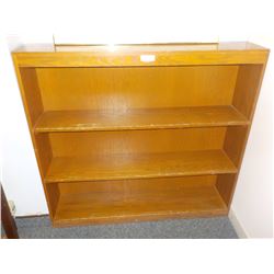 3 TIER OAK BOOKCASE